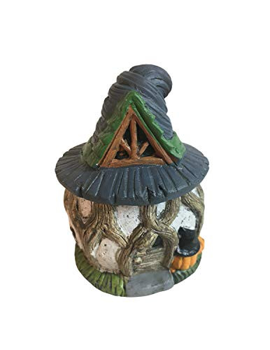 Halloween Mini Fairy Garden Cottage Garden Gnome Village Statues Wood House