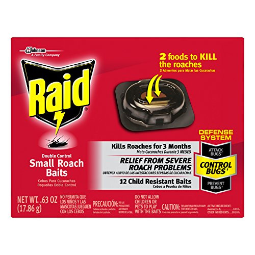 Raid Roach Killer Baits Child Resistant For Indoor Use 12 Count Raid Roach Killer Baits Child Resistant For Indoor Use 12 Count