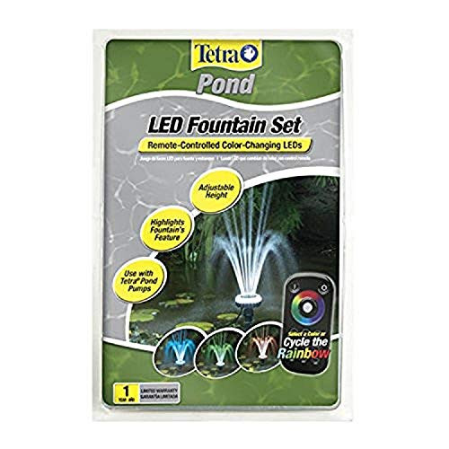 TetraPond LED Fountain Set RemoteControlled ColorChanging LEDs