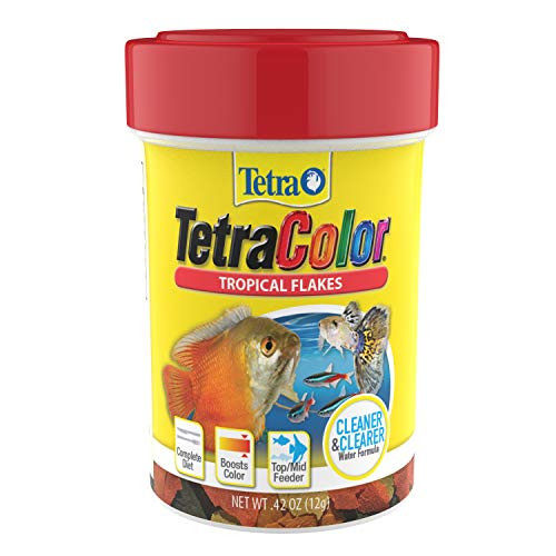 Tetra Tropical Color Flakes 042 Ounce Clear Water Advanced Formula 77157