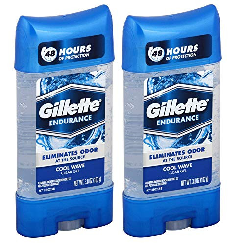 Gillette AntiPerspirant Deodorant Clear Gel Cool Wave 38 oz Pack of 2 Gillette AntiPerspirant Deodorant Clear Gel Cool Wave 38 oz Pack of 2