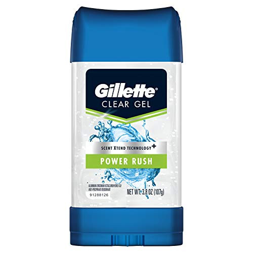 Gillette AntiPerspirant Deodorant Clear Gel Power Rush 38 oz Pack of 2 Gillette AntiPerspirant Deodorant Clear Gel Power Rush 38 oz Pack of 2