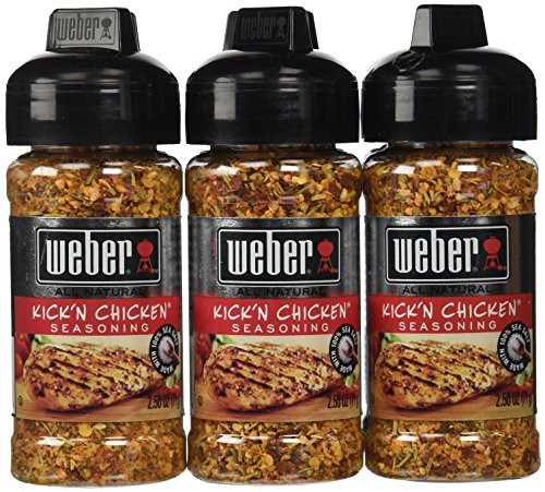 Weber Grill Seasoning Kickn Chicken 25Ounce Pack of 6 Weber Grill Seasoning Kickn Chicken 25Ounce Pack of 6