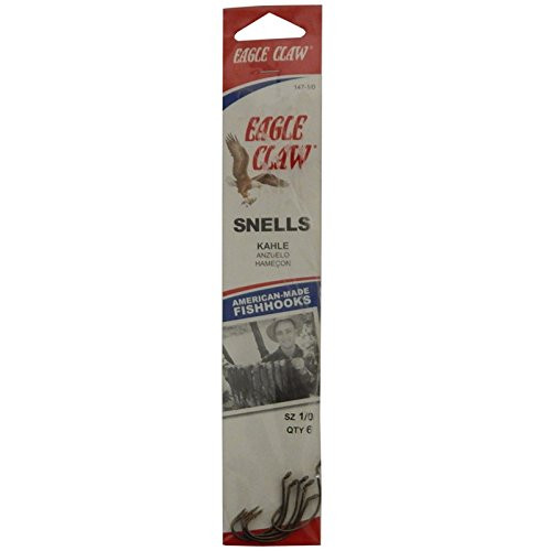 Eagle Claw 14710 Snelled Hooks Terminal Tackle Bronze Finish