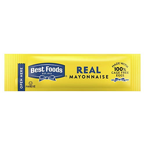 Best Foods Real Mayonnaise Stick Packets Easy Open Made with 100 Cage Free Eggs Gluten Free 038 oz Pack of 210