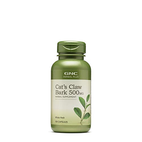 GNC Herbal Plus Cats Claw Bark 500mg 100 Capsules Immune Support