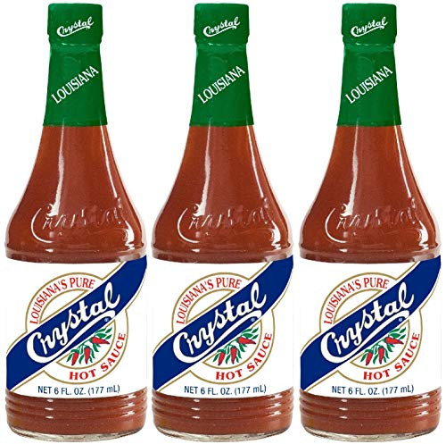 Crystal Hot Sauce Louisianas Pure Hot Sauce 6 oz Pack of 3