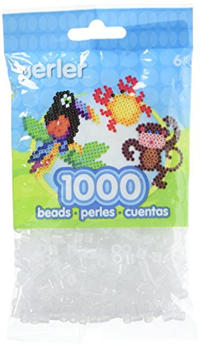 Perler Beads Fuse Beads for Crafts 1000pcs Clear Glitter