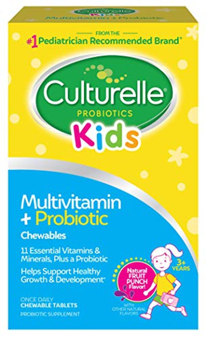 Culturelle Kids Complete Multivitamin Probiotic Chewable Digestive Immune Support for Kids With Vitamin C D3 and Zinc 50 Count Culturelle Kids Complete Multivitamin Probiotic Chewable Digestive Immune Support for Kids With Vitamin C D3 and Zinc 50 Count