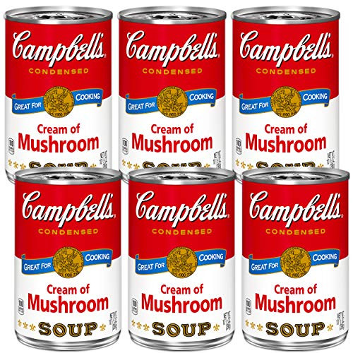 Campbells Cream of Mushroom Soup 105 ounce Cans Pack of 6 Campbells Cream of Mushroom Soup 105 ounce Cans Pack of 6