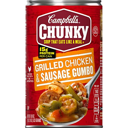 Campbells Chunky Soup Grilled Chicken Sausage Gumbo 188 oz Campbells Chunky Soup Grilled Chicken Sausage Gumbo 188 oz