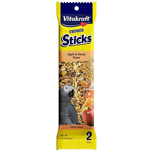 Vitakraft Parrot Treat Sticks  Apple And Honey  55Oz