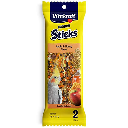 Vitakraft Cockatiel Treat Sticks  Apple And Honey  35Oz