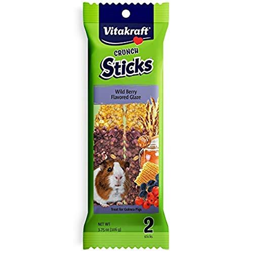 Vitakraft Crunch Sticks Wild Berry Honey Flavored Glazed Treats for Guinea Pigs Vitakraft Crunch Sticks Wild Berry Honey Flavored Glazed Treats for Guinea Pigs