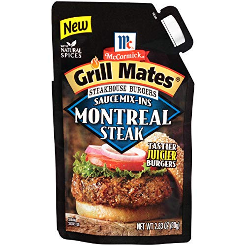 McCormick Grill Mates Steakhouse Burgers Sauce Mix Montreal Steak 283 Ounce
