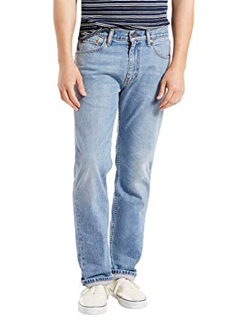 Levis Mens 505 Regular Fit Jeans Clif 34W x 30L