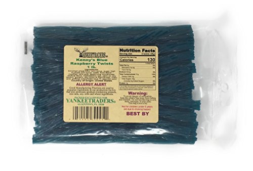 Kennys Licorice Twists Blue Raspberry 1 Pound