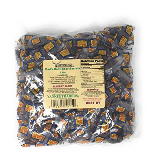 Washburn Dads Wrapped Root Beer Barrels 2 lb Washburn Dads Wrapped Root Beer Barrels 2 lb