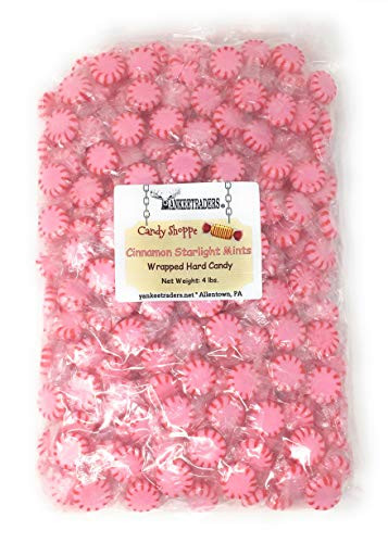 Yankee Traders Brand Cinnamon Starlight Mints Wrapped Candy 4 Pound