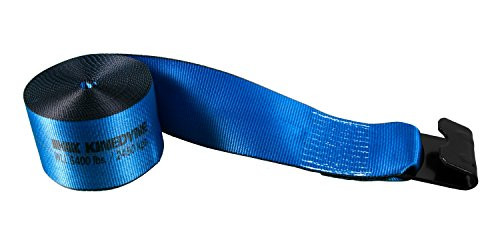Kinedyne 423021E Blue 4 x 30 Winch Strap with Flat Hook