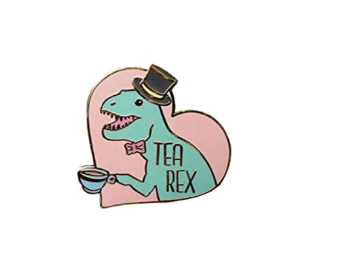 Kolag Co Tea Rex Enamel Pin Kolag Co Tea Rex Enamel Pin