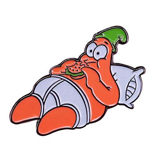 Kolag Co Patrick StarOh Boy 3 AM! Spongebob Squarepants Meme Enamel Pin