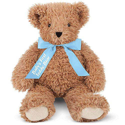Vermont Teddy Bear Babies First Teddy Bear  Baby Boy Toys 18 Inch Super Soft