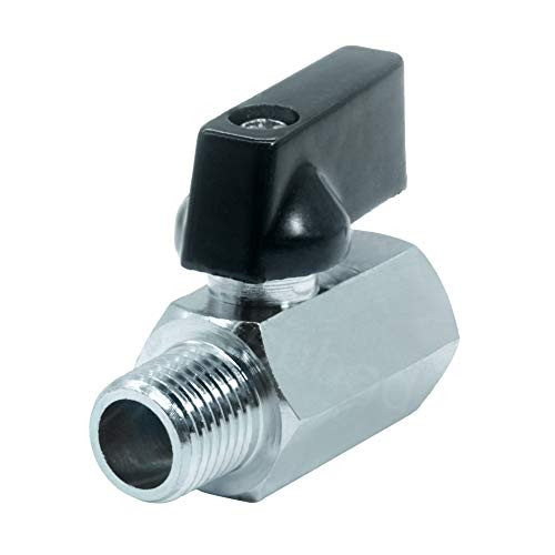 Beduan 14 Brass Mini Ball Valve NPT Female x Male ShutOff Valve