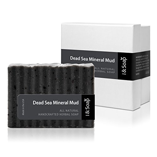 I SOAP Dead Sea Mud Soap Bar 100 Natural Organic With Activated Charcoal Therapeutic Grade Essential Oils Facial and Body Cleansing Soap Best Natural Skin Care for Oily Skin or Acne Skin I SOAP Dead Sea Mud Soap Bar 100 Natural Organic With Activated Charcoal Therapeutic Grade Essential Oils Facial and Body Cleansing Soap Best Natural Skin Care for Oily Skin or Acne Skin