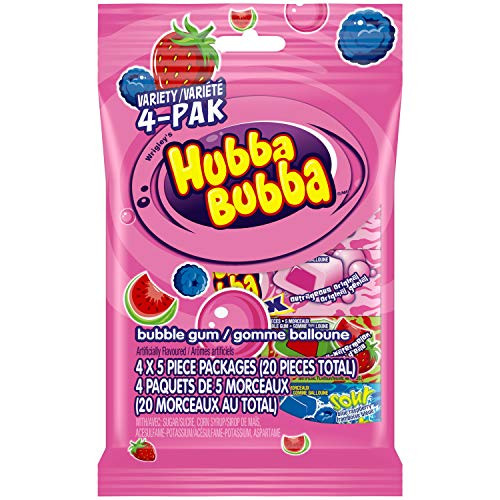 Hubba Bubba Bubblegum Variety 4 PAK Imported from Canada