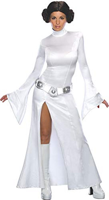 Rubies Star Wars Princess Leia Costume and Wig White Small
