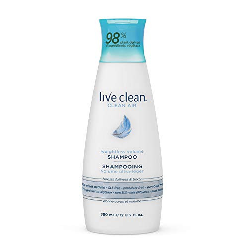 Live Clean Shampoo  12 Oz 350ml Clean Air Weightless Volume Shampoo
