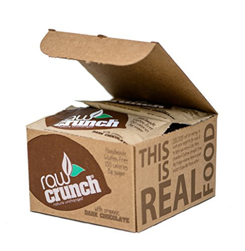 Raw Crunch Bars Organic Dark Chocolate Box of 12 Bars Raw Crunch Bars Organic Dark Chocolate Box of 12 Bars