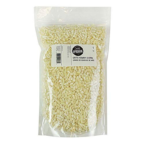 Epigrain Premium Hominy Grits  1kg 22lb  Whole White Corn Grits Quick  Easy to Prepare Non GMO