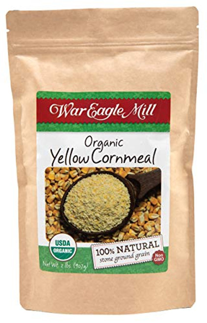 War Eagle Mill Yellow Cornmeal Organic and nonGMO stoneground in the Ozarks 2 lbs War Eagle Mill Yellow Cornmeal Organic and nonGMO stoneground in the Ozarks 2 lbs