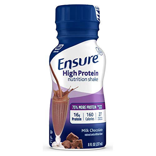 Ensure High Protein Nutritional Shake with 16g of HighQuality Protein ReadytoDrink Meal Replacement Shakes Low Fat Milk Chocolate 8 fl oz 6 Count