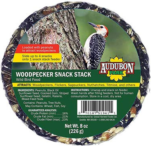 Audubon Park 13141 Woodpecker Snack Stack BirdWildlife Food 1Pack