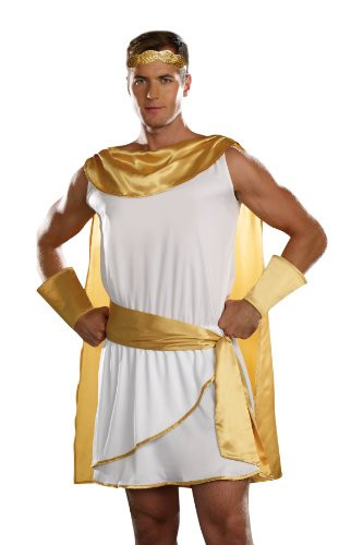 Dreamgirl Mens Hes A God Costume White XLarge
