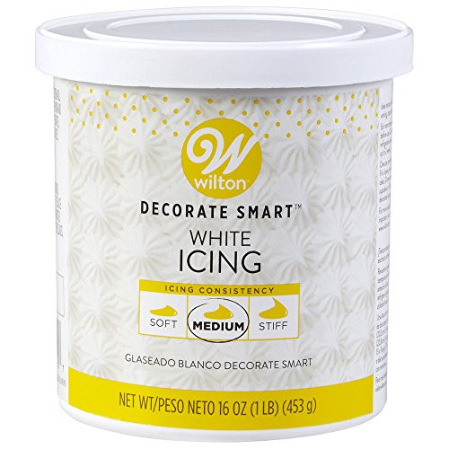Wilton 7104397 White Decorator Icing Medium Consistency 16 oz