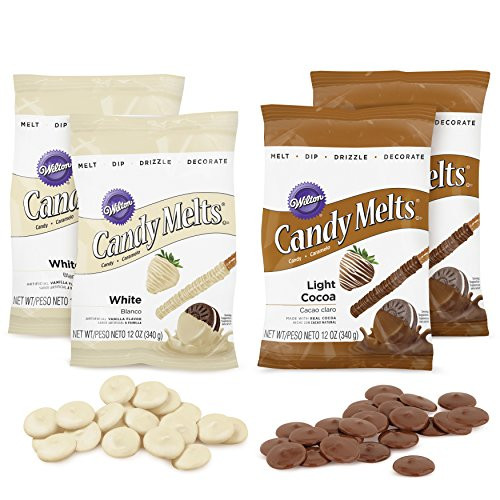 Wilton Light Cocoa and White Candy Melts Candy Set 4Piece
