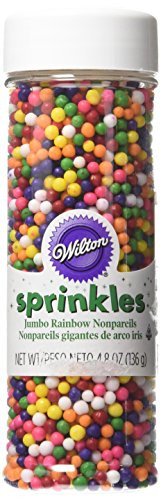 Wilton Rainbow Nonpareils Food Decorative Baking Essentials 48 oz Multicolored