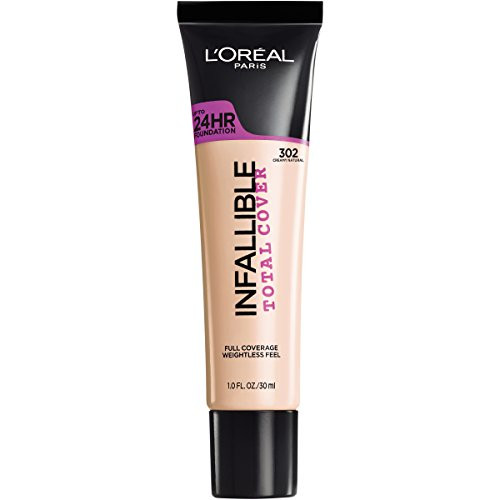 LOreal Paris Infallible Total Cover Foundation Creamy Natural 1 fl oz