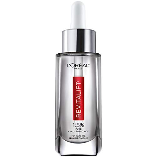 Hyaluronic Acid Serum for Skin LOreal Paris Skincare Revitalift Derm Intensives 15 Pure Hyaluronic Acid Face Serum Hydrates Moisturizes Plumps Skin Reduces Wrinkles Anti Aging Serum 1 Oz