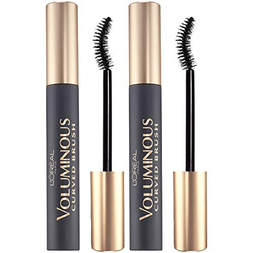 LOrealParis Makeup Voluminous Original Volume Building Curved Brush Mascara Black 2 Count LOrealParis Makeup Voluminous Original Volume Building Curved Brush Mascara Black 2 Count