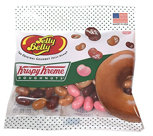 Krispy Kreme Doughnuts Jelly Beans Mix 28 oz Grab  Go Bag 12Count Case
