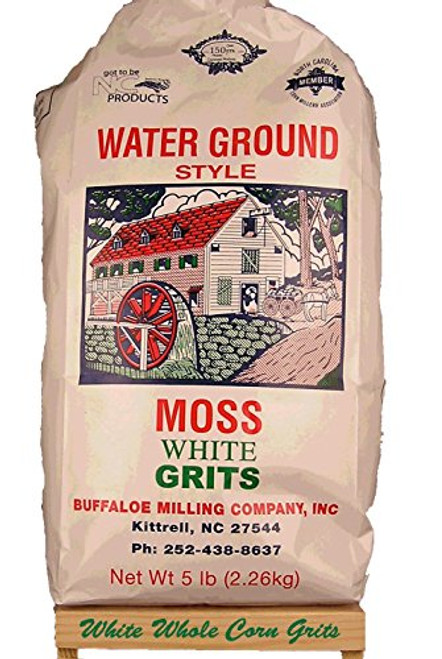 Moss Water Ground White Corn Grits 5 Lbs Moss Water Ground White Corn Grits 5 Lbs