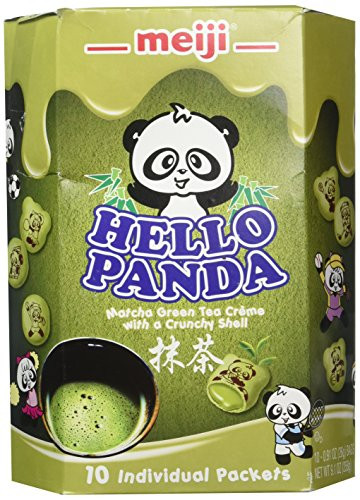 Meiji Hello Panda Matcha Creme Biscuit 91 Ounce