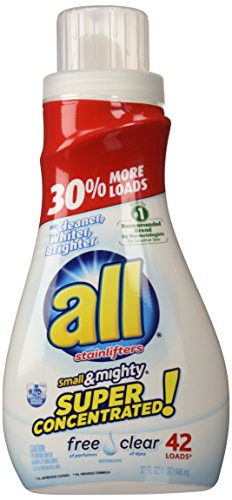 all Stainlifters small  mighty Liquid Detergent  32 oz  Free Clear