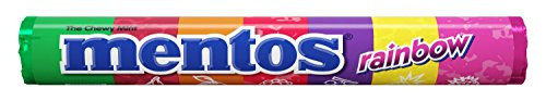 Mentos Chewy Mint Candy Roll Rainbow Non Melting 132 ounce14 Pieces