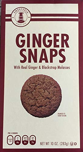 Sweetzels Ginger Snaps with Blackstrap Mollasses 10 oz